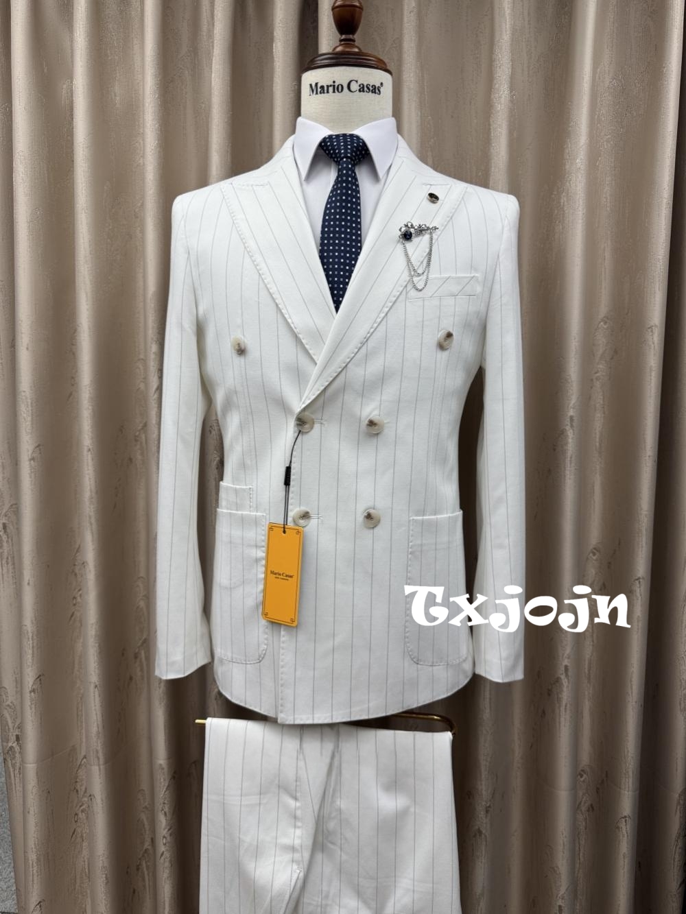 Elegant Formal Men'S Wear - 2026 New Striped Suit Set 2