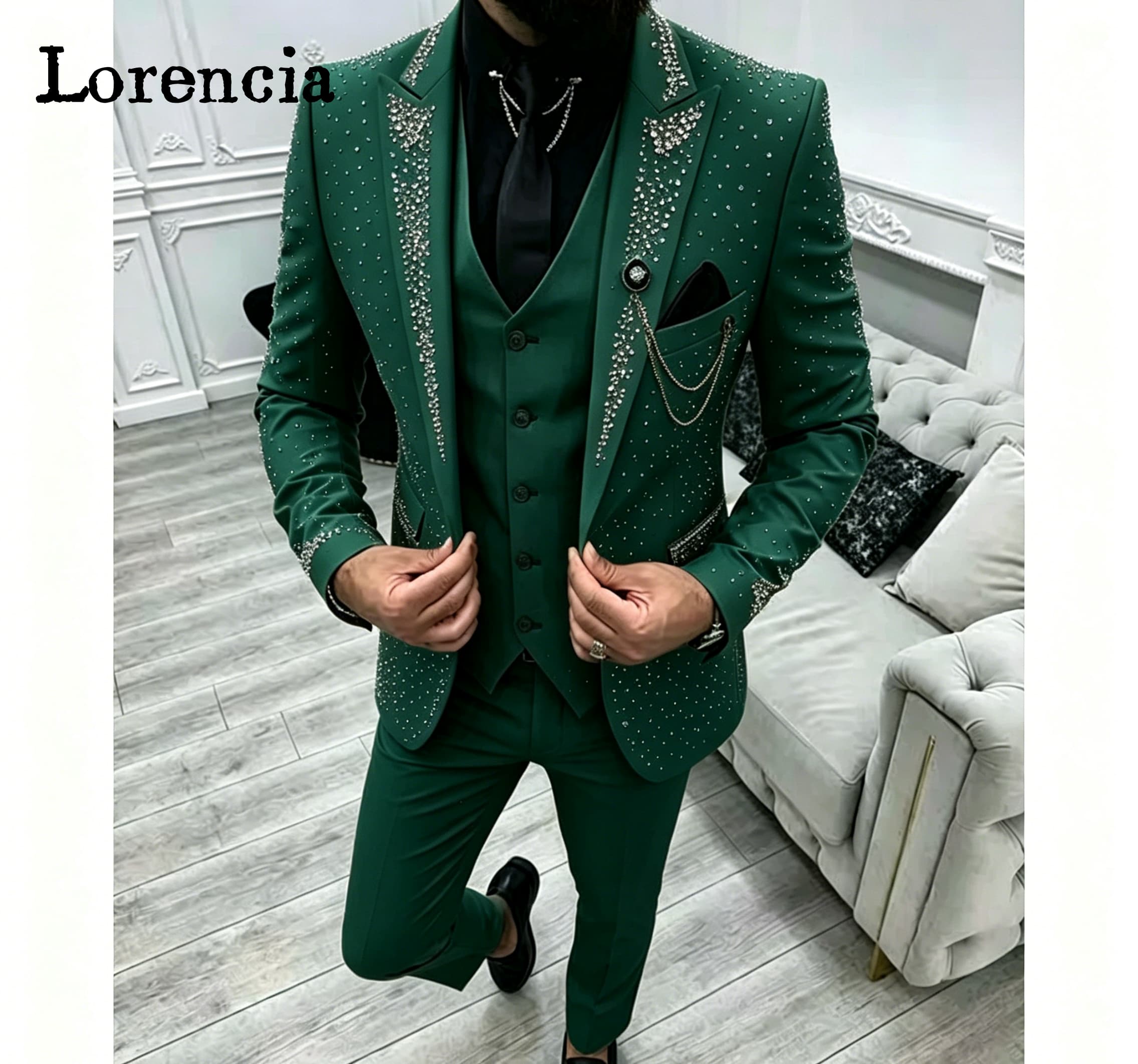 Elegant Formal Men'S Wear - Luxury 3 Piece Formal Men's Suits