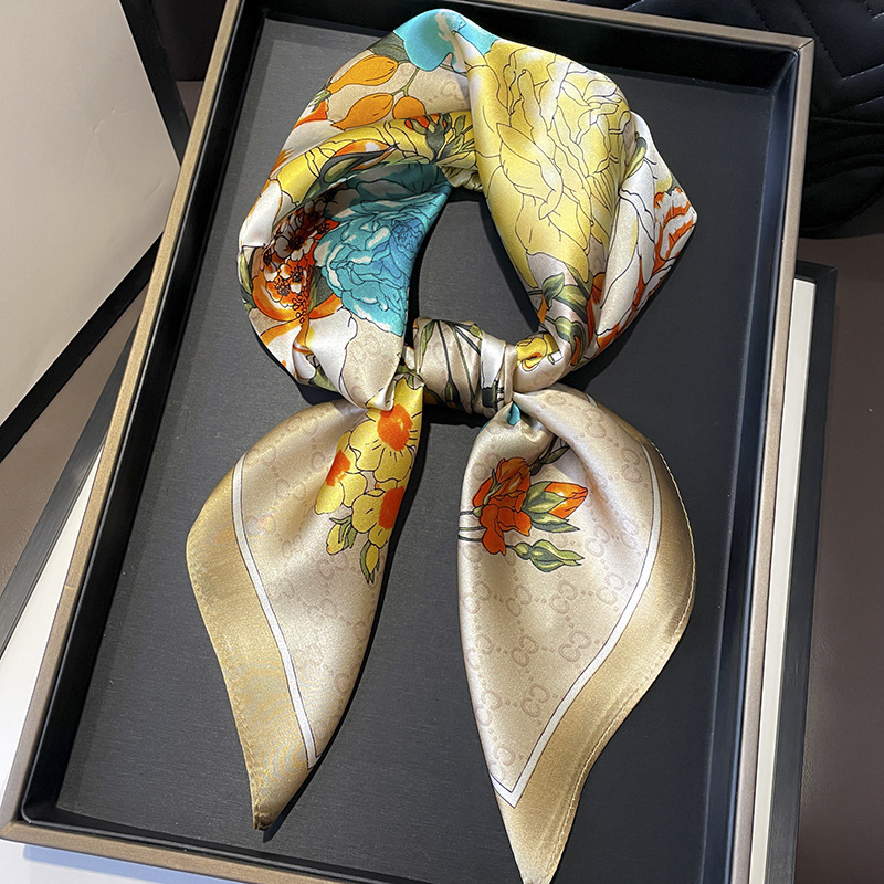 Silk Tie Woven - 70cm New Women Silk Printed Design