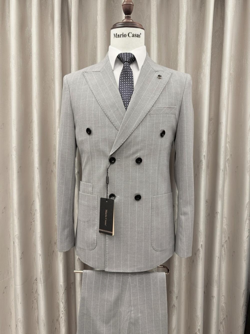 2026 New Striped Suit Set 2 Pi - Elegant Formal Men'S Wear recension och pris