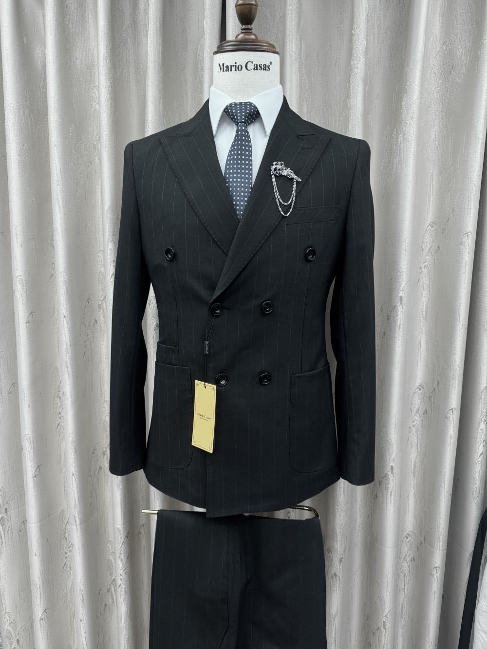 2026 New Striped Suit Set 2 Pi - Elegant Formal Men'S Wear recension och pris