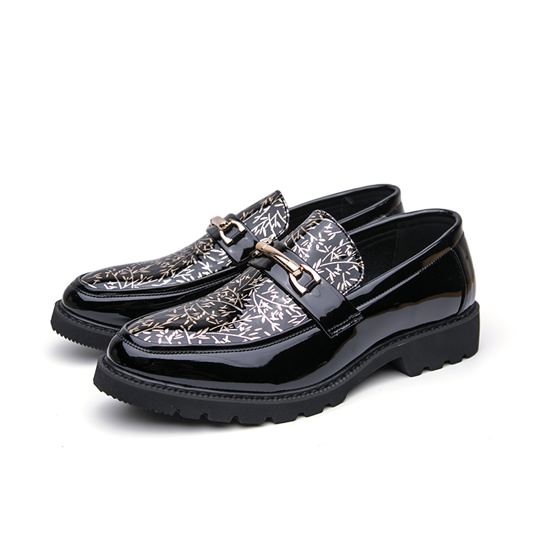 Men Two Tone Bamboo Print Pate - Men Formal Wear Shoes recension och pris