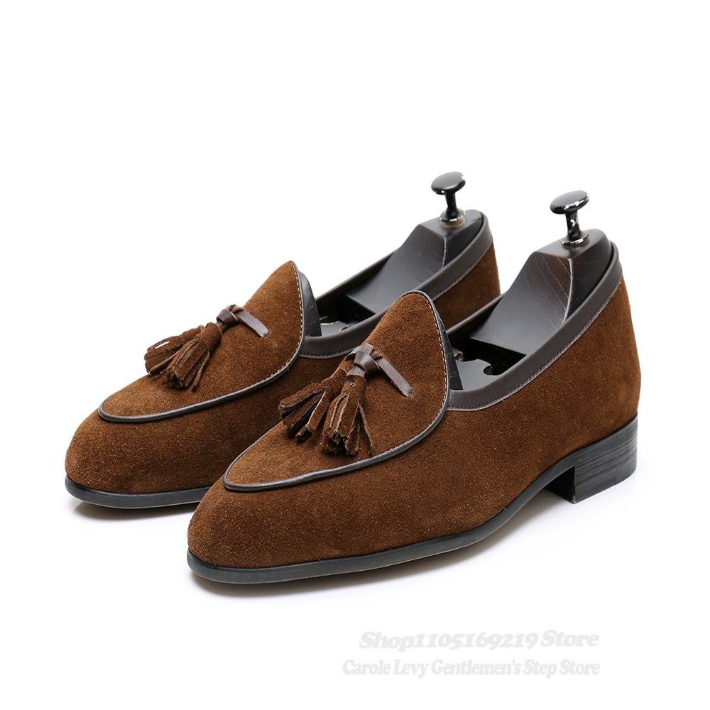 Tassel Decor Men Loafers Navy  - Men Formal Wear Shoes recension och pris