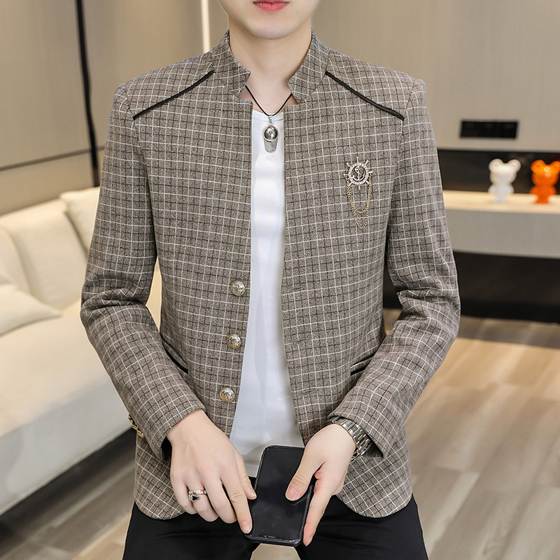 Chinese-style Men's Long-sleev - Asian Men Formal Wear recension och pris