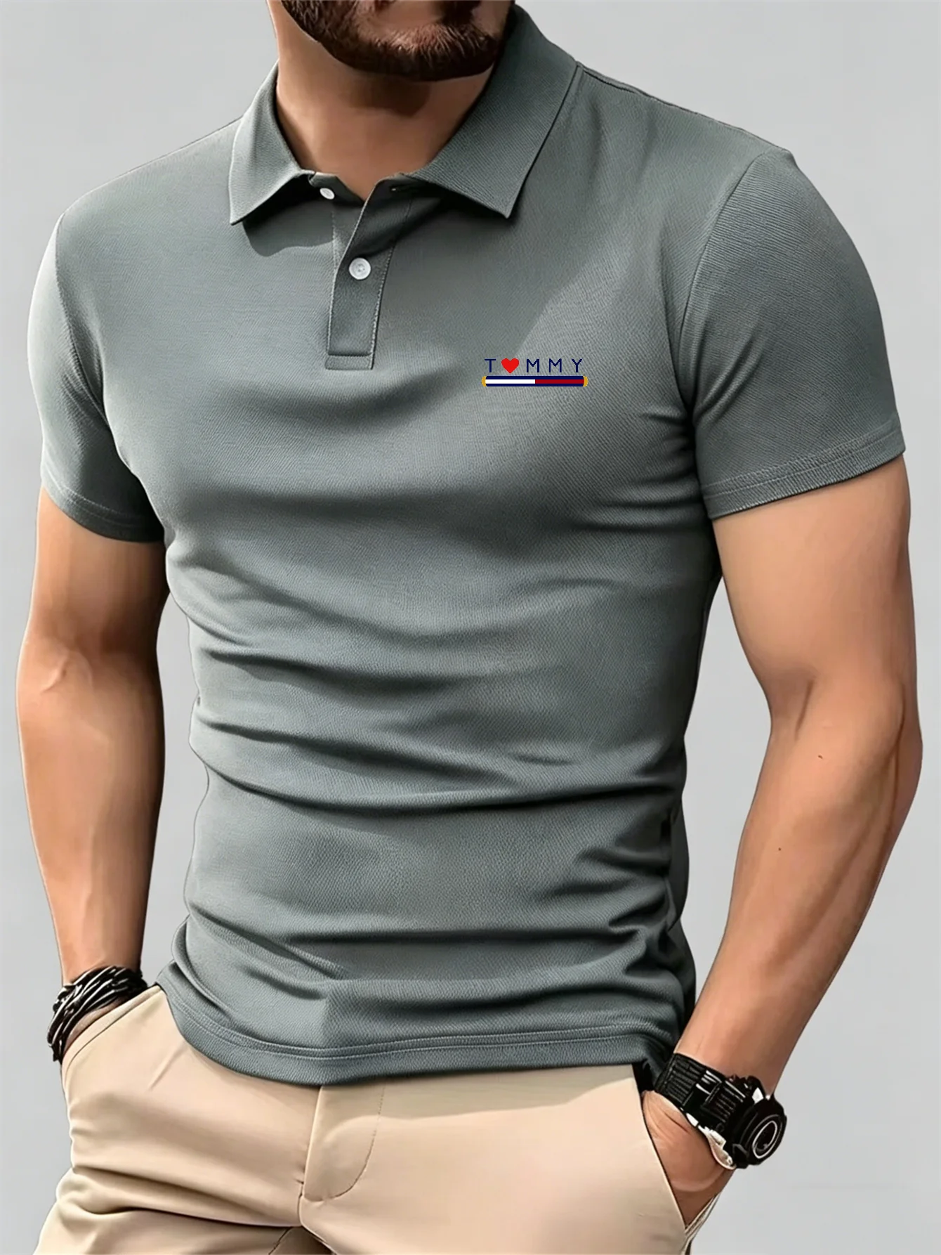 New Breathable Short Sleeve Bu - Men'S Used Formal Wear recension och pris