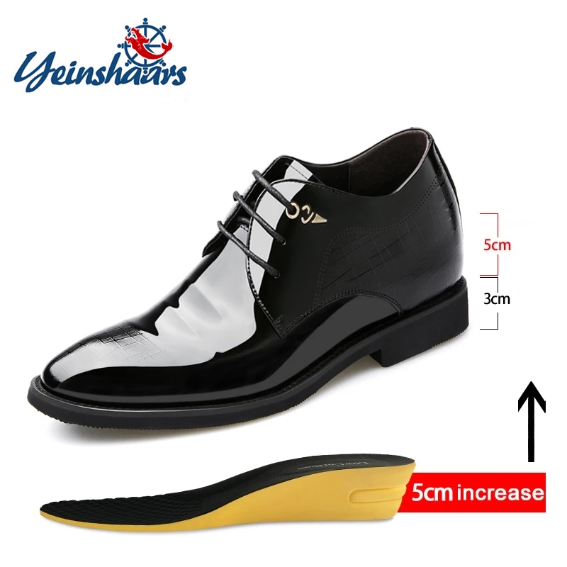 3/6/8 Cm Elevator Shoes Men Dr - Men'S Used Formal Wear recension och pris