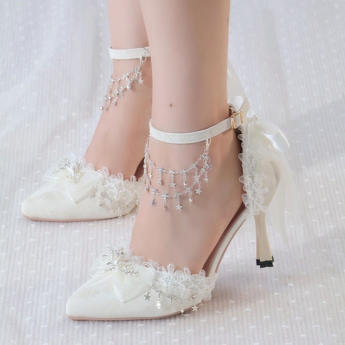 Lolita Female Shoes Heels Whit - Men Formal Wear Shoes recension och pris
