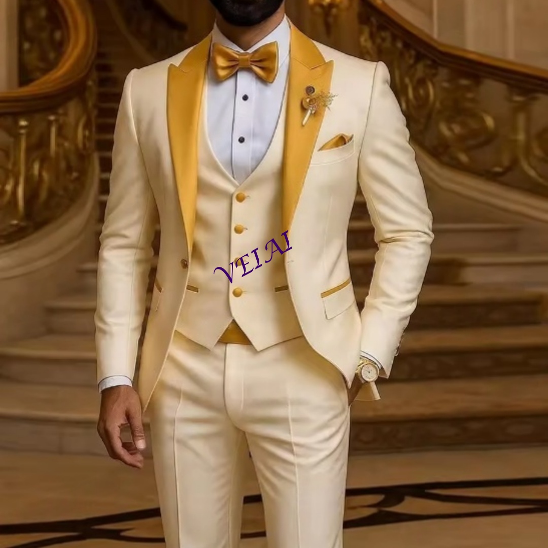 CustomizedGold Collar Ivory Me - Men'S Used Formal Wear recension och pris