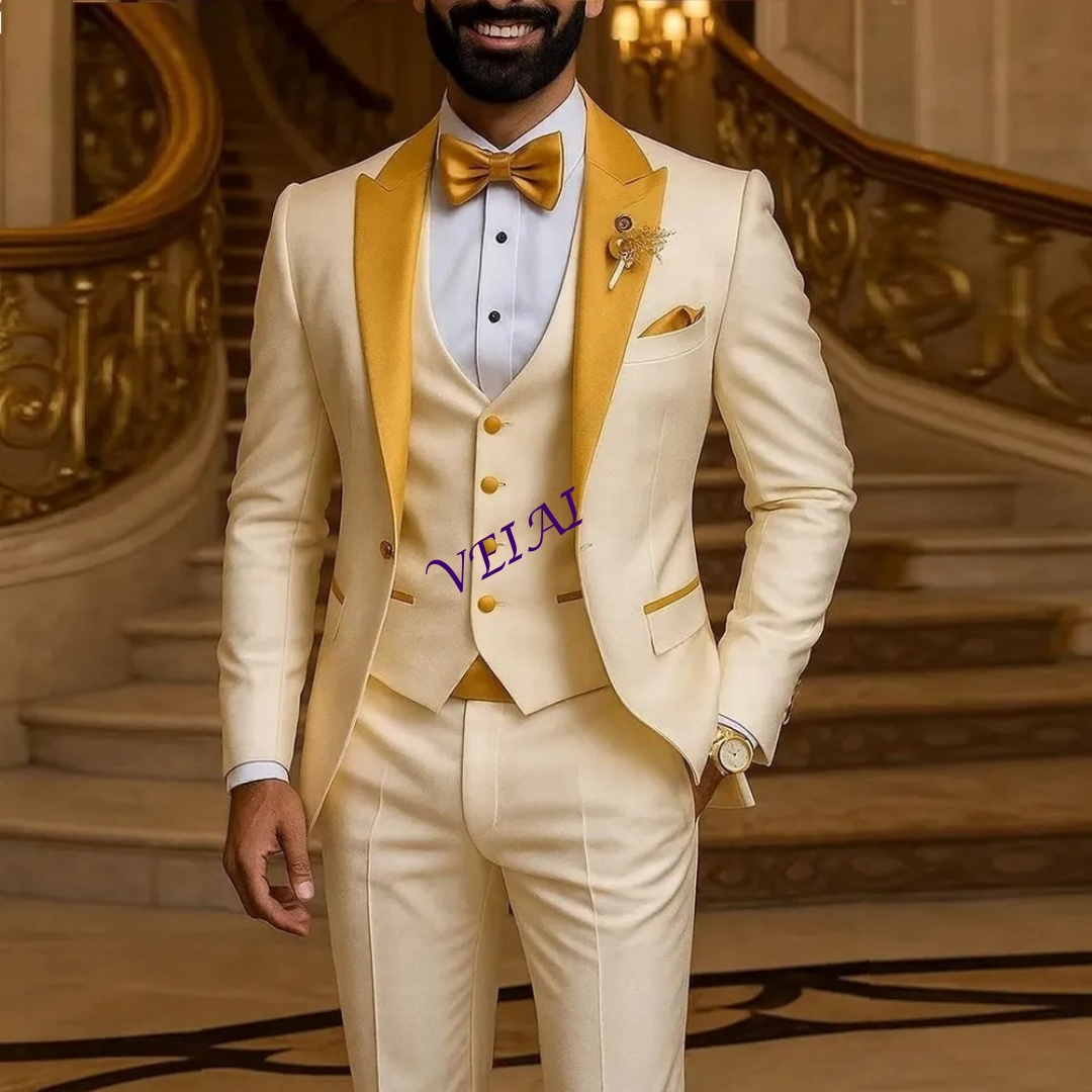 CustomizedGold Collar Ivory Me - Men'S Used Formal Wear recension och pris