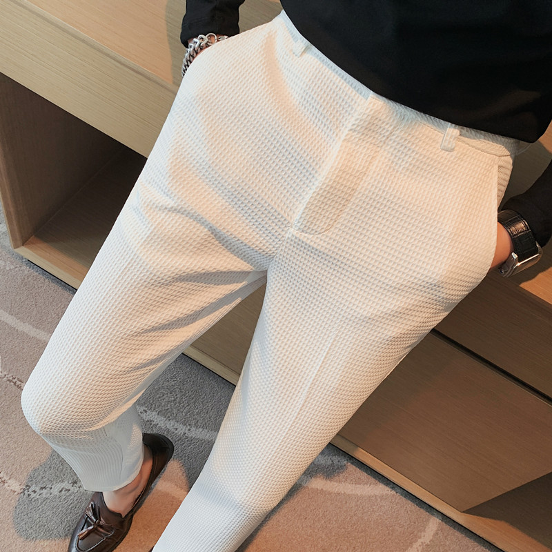 2024 Autumn New Waffle Stretch - Men'S Used Formal Wear recension och pris