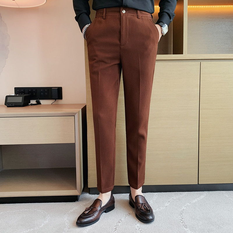 2024 Autumn New Waffle Stretch - Men'S Used Formal Wear recension och pris