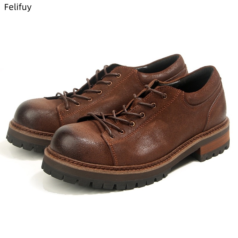 Retro Cowhide Mens Casual Busi - Men Formal Wear Shoes recension och pris