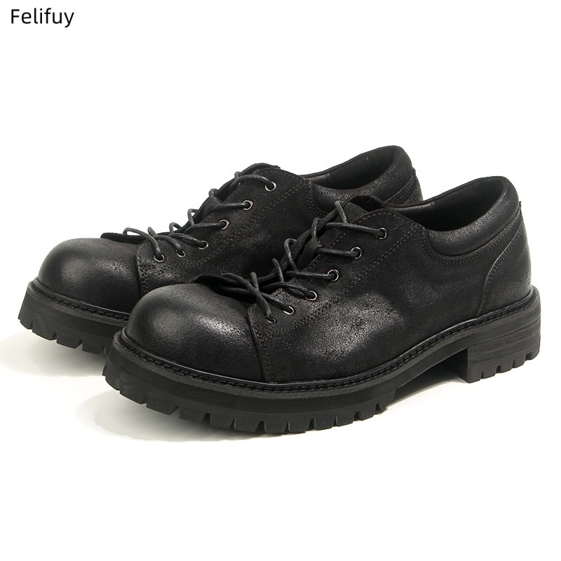 Retro Cowhide Mens Casual Busi - Men Formal Wear Shoes recension och pris