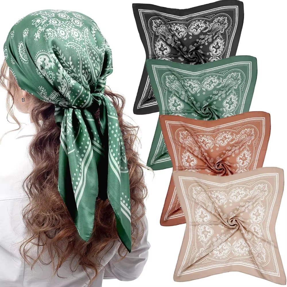 Luxury Brand Silk Square Paisl - Silk Tie Woven recension och pris