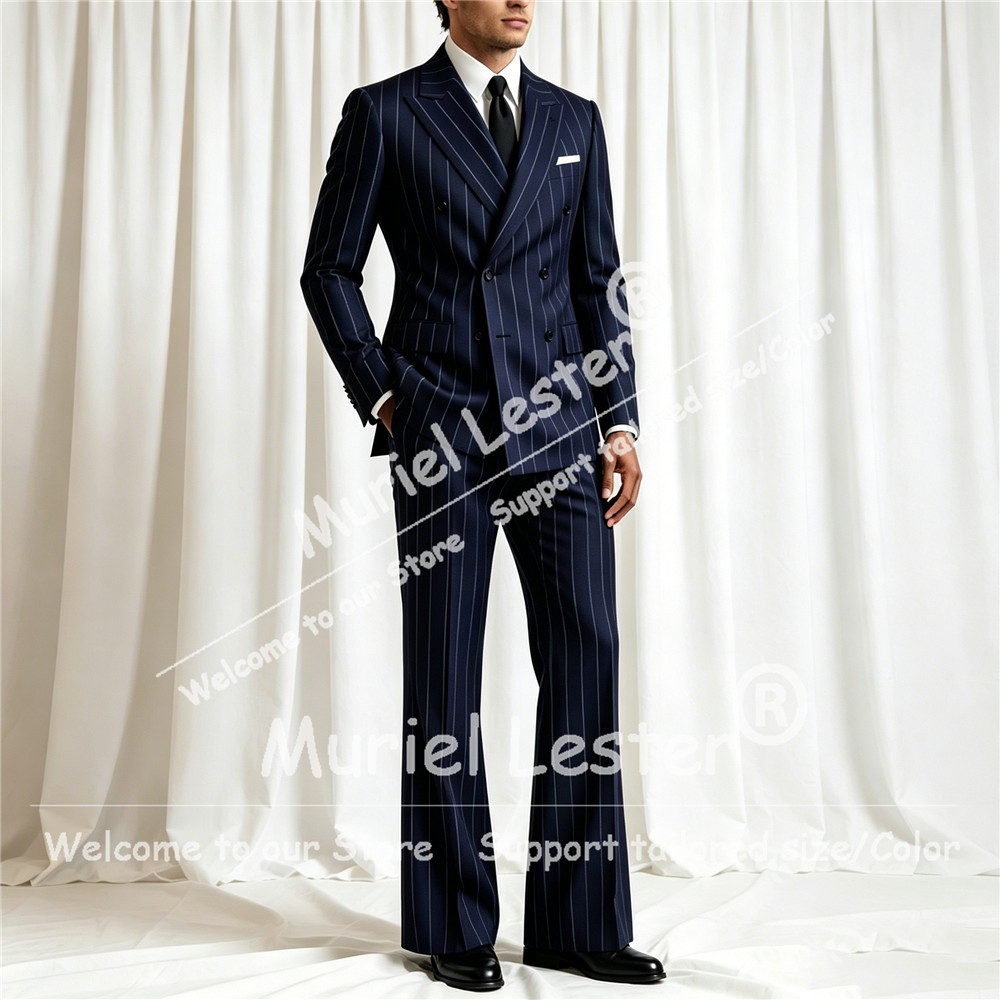 Elegant Stripes Suit Men 2 Pie - Elegant Formal Men'S Wear recension och pris