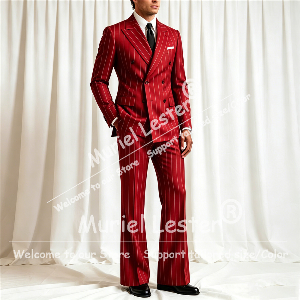 Elegant Stripes Suit Men 2 Pie - Elegant Formal Men'S Wear recension och pris