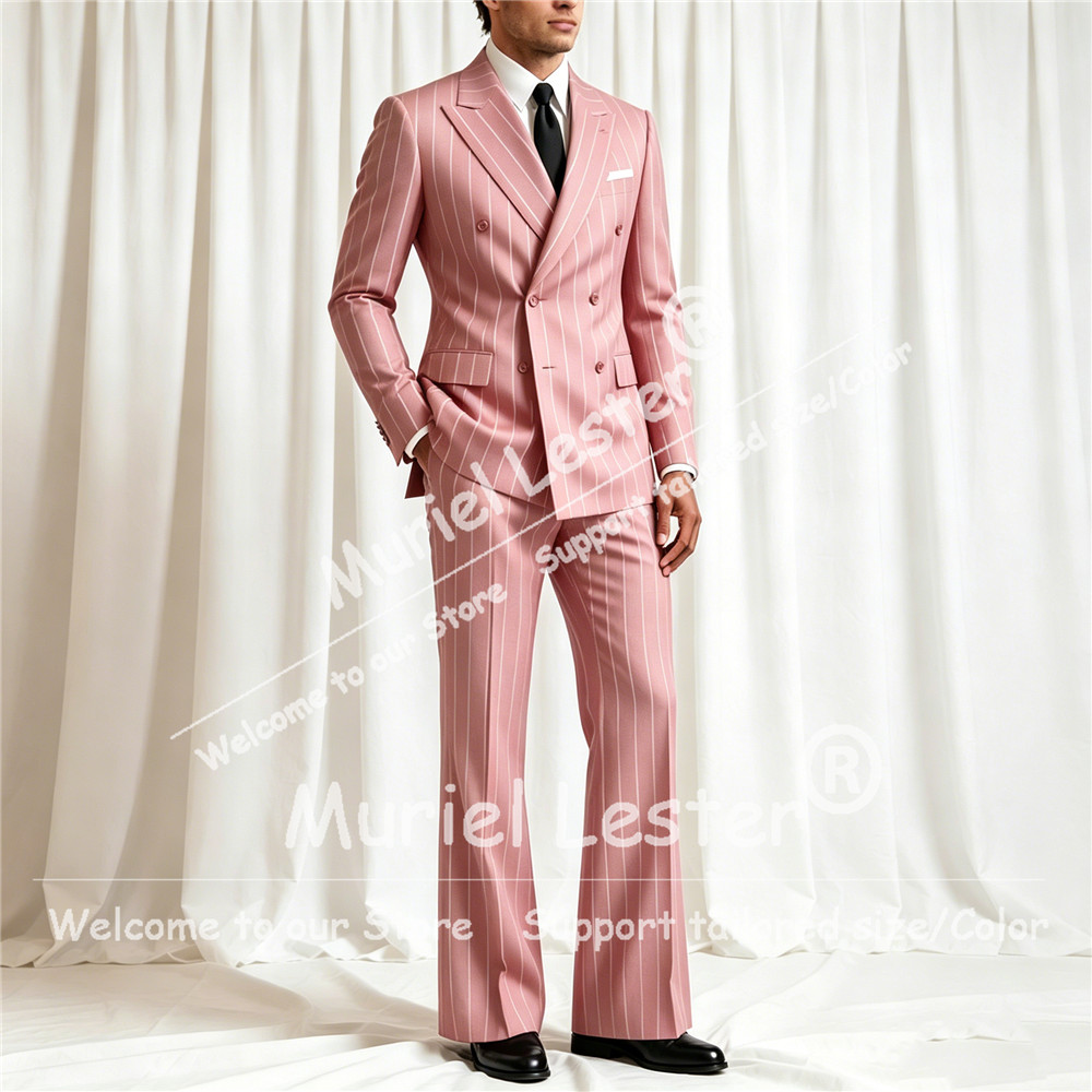 Elegant Stripes Suit Men 2 Pie - Elegant Formal Men'S Wear recension och pris