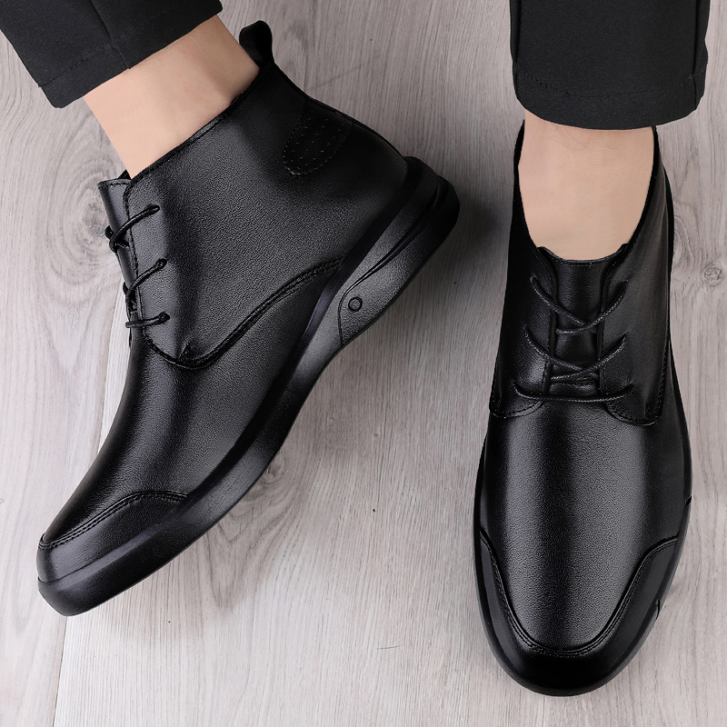 Famous Luxury Ankle Boots High - Men Formal Wear Shoes recension och pris