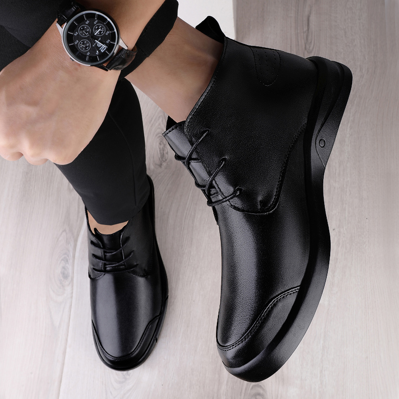 Famous Luxury Ankle Boots High - Men Formal Wear Shoes recension och pris