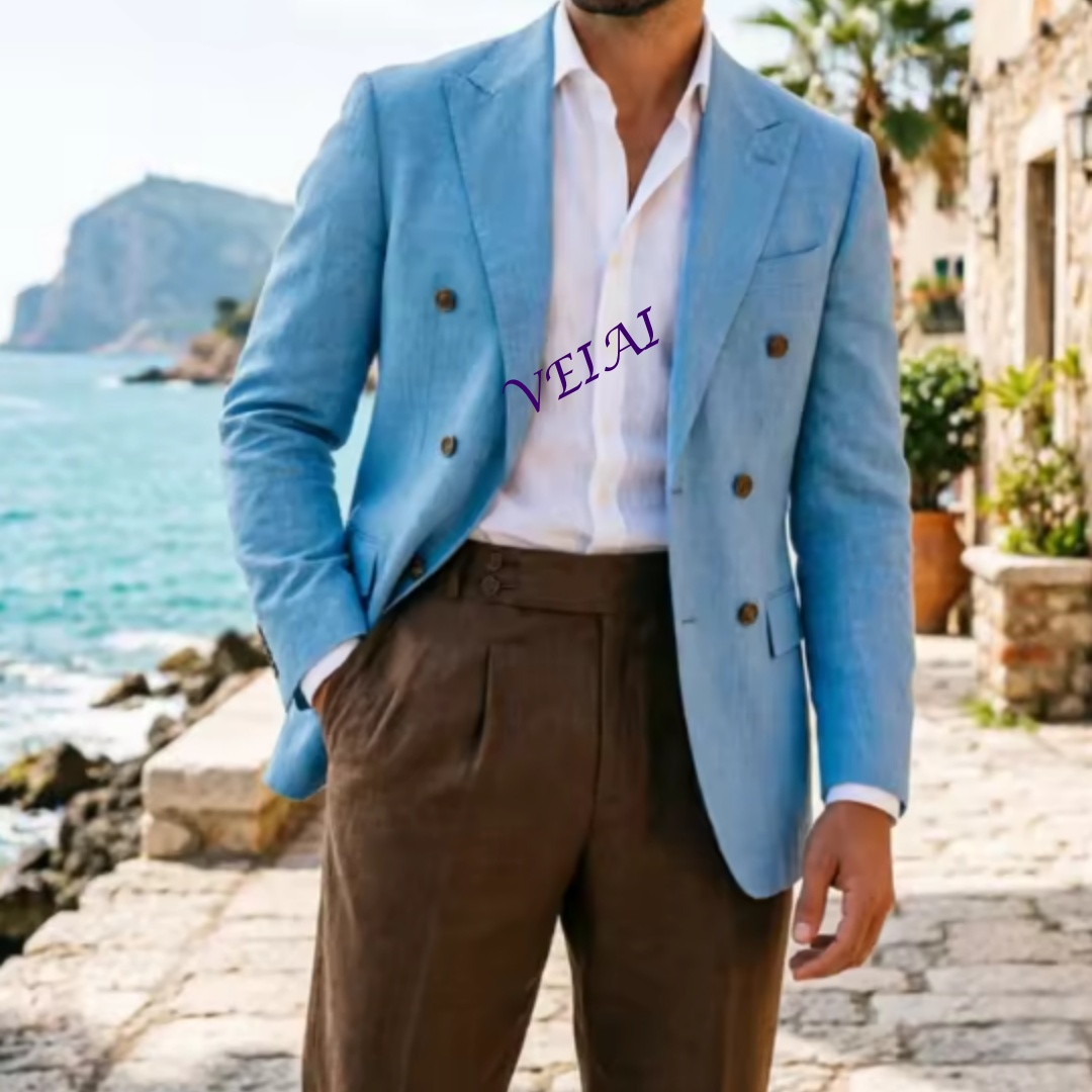 Customized 2 Piece Beige Linen - Elegant Formal Men'S Wear recension och pris